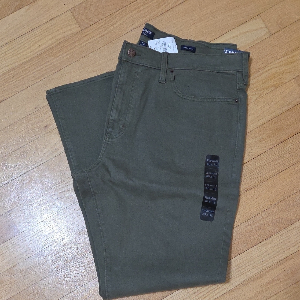 J. Crew Olive Green Denim
